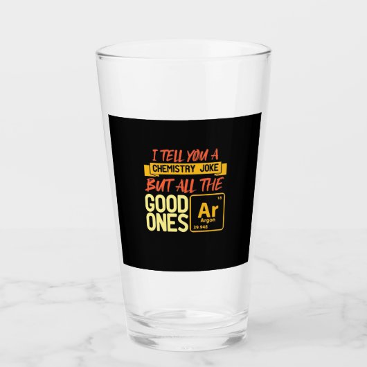 Birthday Gift | Ik vertel je een scheikunde Glas (Voorkant)