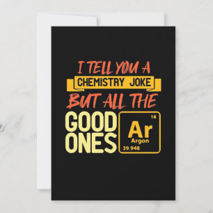 Birthday Gift   Ik vertel je een scheikunde Kaart