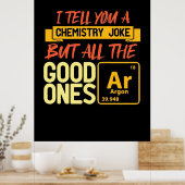 Birthday Gift | Ik vertel je een scheikunde Poster (Keuken)