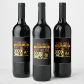 Birthday Gift | Ik vertel je een scheikunde Wijn Etiket (Flessen)