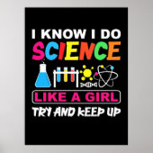 Birthday Gift | Ik weet dat ik wetenschap als een  Poster (Voorkant)