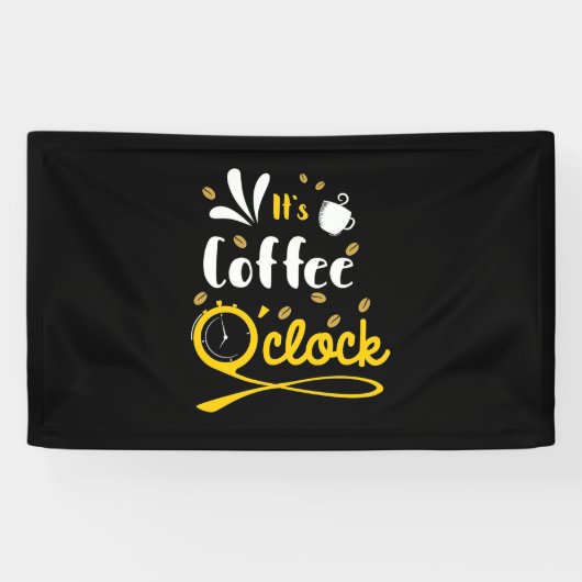 Birthday Gift is een koffie-oclock Spandoek (Horizontaal)