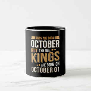 Birthday Gift   Kings wordt geboren in oktober Gif Tweekleurige Koffiemok