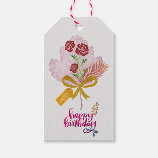 Birthday Gift label Cadeaulabel (Voorkant)