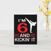 Birthday Gift Martial Arts Gift Boys Girls  Kaart (Gele Bloem)