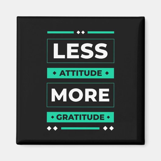 Birthday Gift Miness Attitude Meer Gratis Magneet (Voorkant)