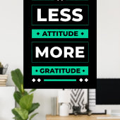 Birthday Gift Miness Attitude Meer Gratis Poster (Thuiskantoor)