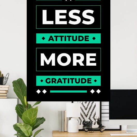 Birthday Gift Miness Attitude Meer Gratis Poster (Thuiskantoor)