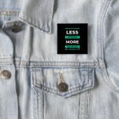 Birthday Gift Miness Attitude Meer Gratis Vierkante Button 5,1 Cm (In situ)