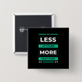 Birthday Gift Miness Attitude Meer Gratis Vierkante Button 5,1 Cm (Voorkant /achterkant)