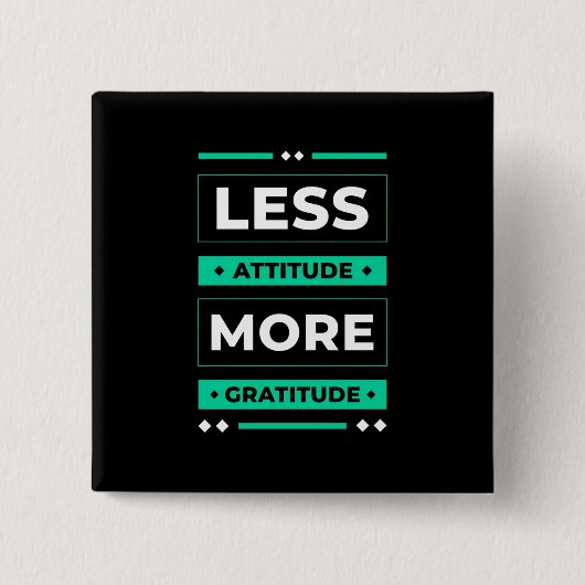 Birthday Gift Miness Attitude Meer Gratis Vierkante Button 5,1 Cm (Voorkant)