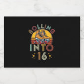 Birthday Gift | Naar 16 jaar oud Sparkling Wijnetiket (Enkel label)