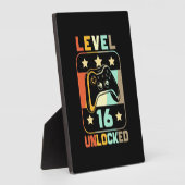 Birthday Gift |  niveau 16 ontgrendeld Fotoplaat (Zijkant)