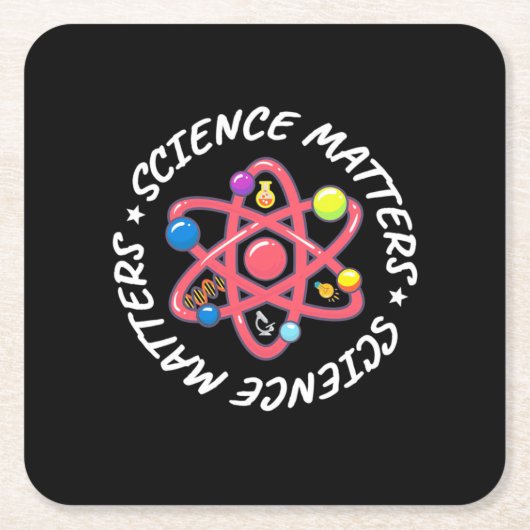 Birthday Gift | Proud Science Maters Kartonnen Onderzetters (Voorkant)