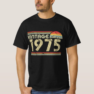 Birthday Gift Shirt Klassieke Vintage 1975, Happy 