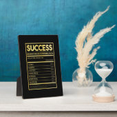 Birthday Gift Succes Nutritional Facts Fotoplaat (Zijkant)