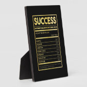 Birthday Gift Succes Nutritional Facts Fotoplaat (Zijkant)
