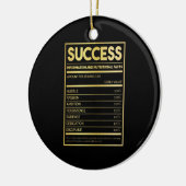 Birthday Gift Succes Nutritional Facts Keramisch Ornament (Links)