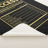 Birthday Gift Succes Nutritional Facts Sherpa Deken (3/4)