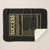 Birthday Gift Succes Nutritional Facts Sherpa Deken (Voorkant (horizontaal))