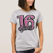 Birthday Gift Sweet 16 T-shirt (Voorkant)