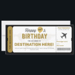 Birthday Gift Ticket Surprise Boarding Pass Kaart<br><div class="desc">Dit is de perfecte manier om een verrassingsreis te geven voor elke gelegenheid! Geschikt voor elke leeftijd.</div>