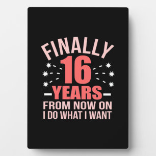 Birthday Gift   Tot slot 16 jaar oud Fotoplaat