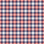 Birthday Gift Towel Coral Navy Plaid for Home Bad Handdoek