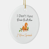 Birthday gift voor Squirrels Rodents Keramisch Ornament (Rechts)