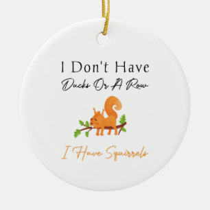 Birthday gift voor Squirrels Rodents Keramisch Ornament