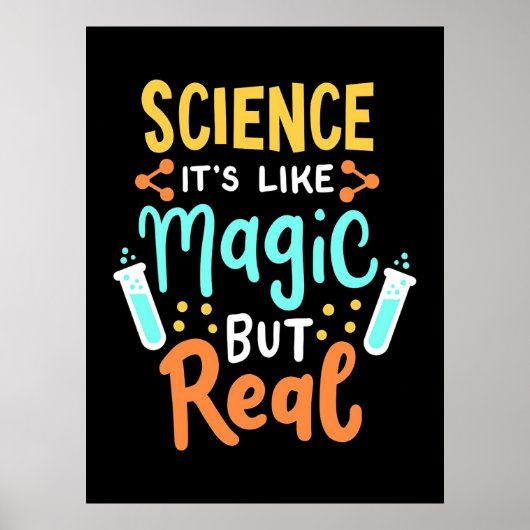 Birthday Gift | Wetenschap is als een Magisch Poster (Voorkant)