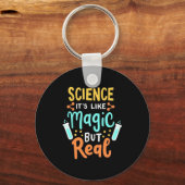 Birthday Gift | Wetenschap is als een Magisch Sleutelhanger (Voorkant)