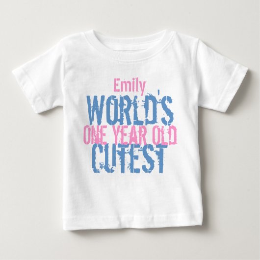 Birthday Gift World's Cutest 1 jaar oude G300 (Voorkant)