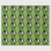 Birthday Gift Wrap met het Theme Soccer HAMbyWG Cadeaupapier (Vlak)