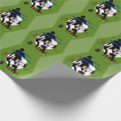 Birthday Gift Wrap met het Theme Soccer HAMbyWG Cadeaupapier (Hoek)