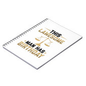 Birthday giften voor advocaten | Advocaat van advo Notitieboek (Linkerzijde)