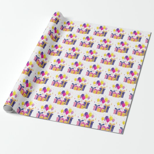 Birthday Gifts Cadeaupapier (Uitgerold)