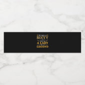 Birthday Gifts | Het leven begint op zestig Waterfles Etiket (Enkel label)