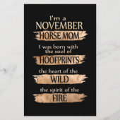 Birthday Gifts | Ik ben een moeder van november Briefpapier (Voorkant)