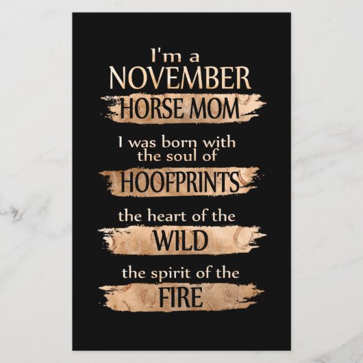 Birthday Gifts | Ik ben een moeder van november Briefpapier (Voorkant)