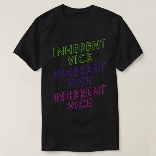 Birthday Gifts Inherent Vice By Thomas Pynchon T-shirt (Design voorkant)