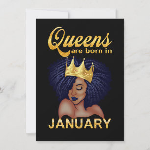 Birthday Gifts   koninginnen worden in januari geb Feestdagenkaart