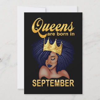 Birthday Gifts | Queens wordt in september geboren Feestdagenkaart