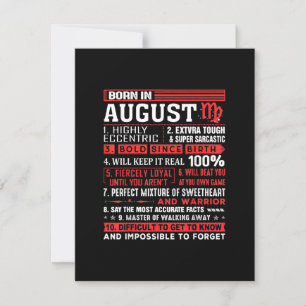 Birthday Gifts uit augustus - geboren in augustus  Kaart