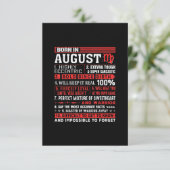 Birthday Gifts uit augustus - geboren in augustus  Kaart (Staand voorkant)