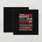 Birthday Gifts uit augustus - geboren in augustus  Kaart (Voorkant / Achterkant)