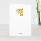 Birthday Giraffe Changeable Age Kaart (Achterkant)