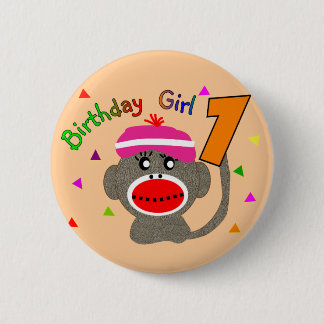 Birthday Girl "1" Ronde Button 5,7 Cm