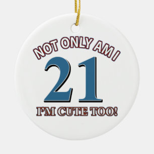 Birthday Girl 21 Keramisch Ornament