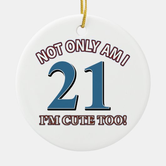 Birthday Girl 21 Keramisch Ornament (Voorkant)